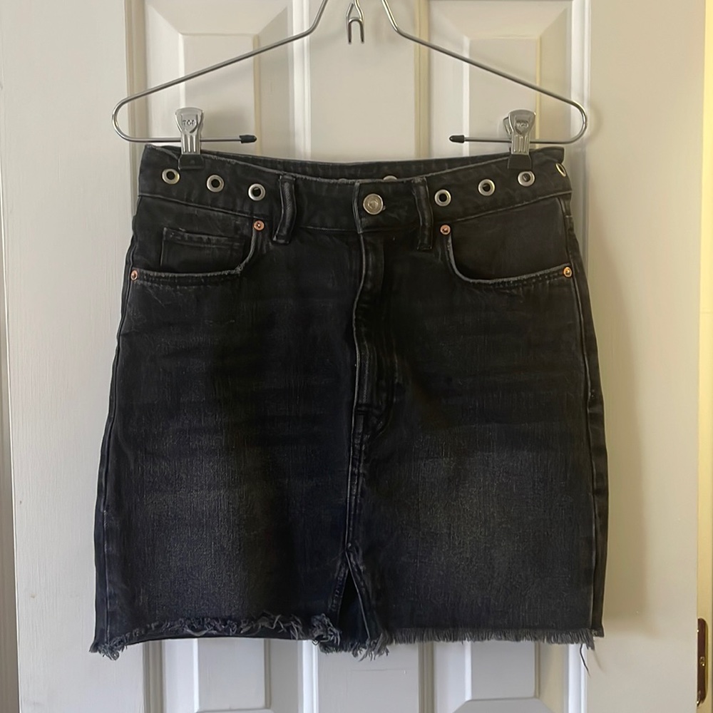 ALL SAINTS Lila Eyelet Skirt Mini Skirt Size 4